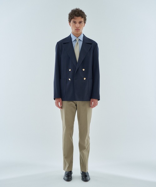 ESTNATION（エストネーション）の「ESTNATION / コットンツイル トラウザーズ（スラックス・メンズ・オリーブ/ホワイト・48/50/46）」の5枚目の写真