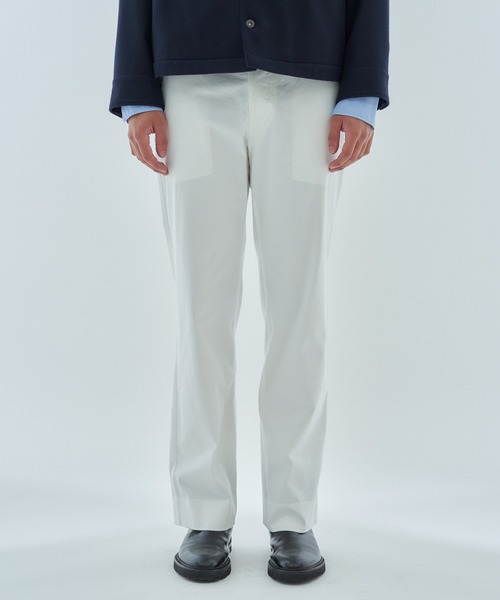 ESTNATION（エストネーション）の「ESTNATION / コットンツイル トラウザーズ（スラックス・メンズ・オリーブ/ホワイト・48/50/46）」の6枚目の写真