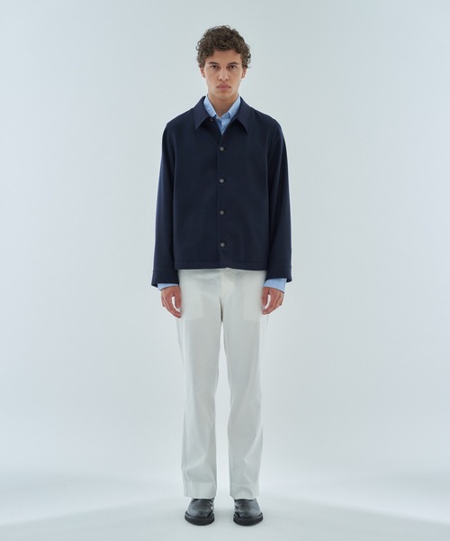 ESTNATION（エストネーション）の「ESTNATION / コットンツイル トラウザーズ（スラックス・メンズ・オリーブ/ホワイト・48/50/46）」の8枚目の写真