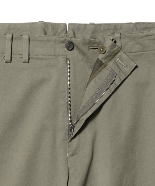 ESTNATION（エストネーション）の「ESTNATION / コットンツイル トラウザーズ（スラックス・メンズ・オリーブ/ホワイト・48/50/46）」の13枚目の写真