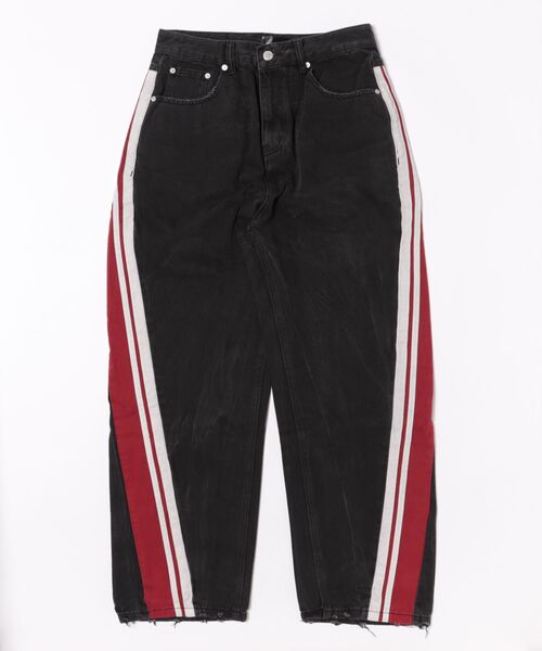 SIS(エスアイエス)の「SIS/エスアイエス/LINE Denim Pants(デニムパンツ・レディース・ブルー/ブラック・L/M)」の2枚目の写真