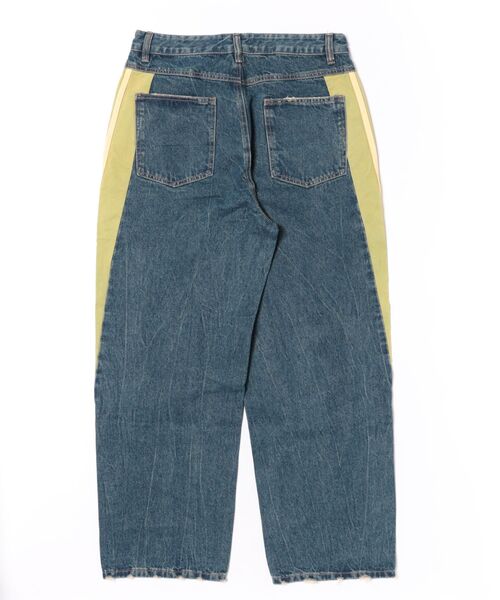 SIS(エスアイエス)の「SIS/エスアイエス/LINE Denim Pants(デニムパンツ・レディース・ブルー/ブラック・L/M)」の3枚目の写真