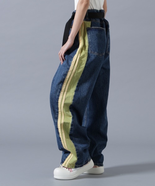 SIS(エスアイエス)の「SIS/エスアイエス/LINE Denim Pants(デニムパンツ・レディース・ブルー/ブラック・L/M)」の5枚目の写真