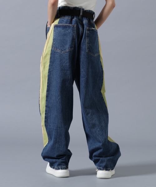 SIS(エスアイエス)の「SIS/エスアイエス/LINE Denim Pants(デニムパンツ・レディース・ブルー/ブラック・L/M)」の7枚目の写真