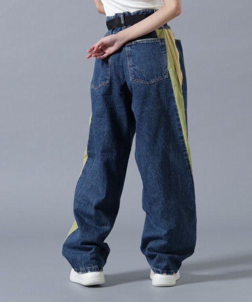 SIS(エスアイエス)の「SIS/エスアイエス/LINE Denim Pants(デニムパンツ・レディース・ブルー/ブラック・L/M)」の9枚目の写真