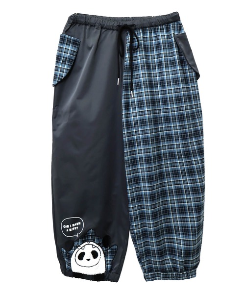 PANDIESTA（パンディエスタ）の「サメパンダチェック切替シャカシャカバルーンパンツ(M2)（その他パンツ・メンズ・チャコール/アイボリー・M/L/XL）」の8枚目の写真