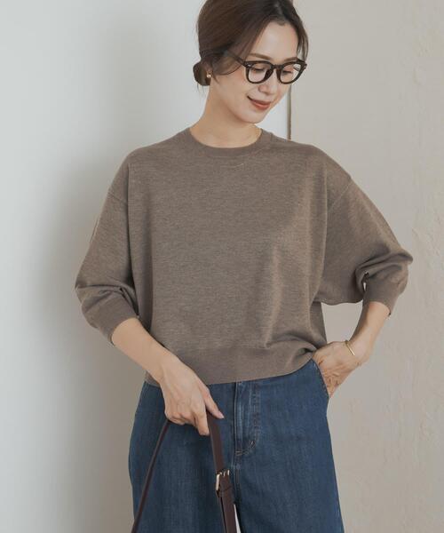 アーバンリサーチドアーズ　ウォッシャブルブライトプルオーバー　チャコール URBAN RESEARCH DOORS（アーバンリサーチドアーズ）の