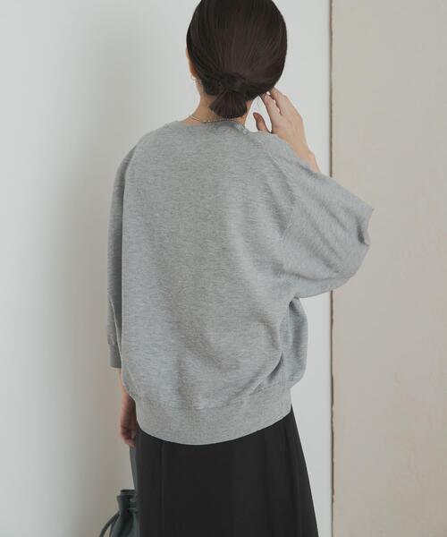 URBAN RESEARCH DOORS（アーバンリサーチドアーズ）の「ウォッシャブルブライトプルオーバー（ニット/セーター・レディース・ライトグレー/チャコールグレー/ブラウン・MEDIUM）」の5枚目の写真