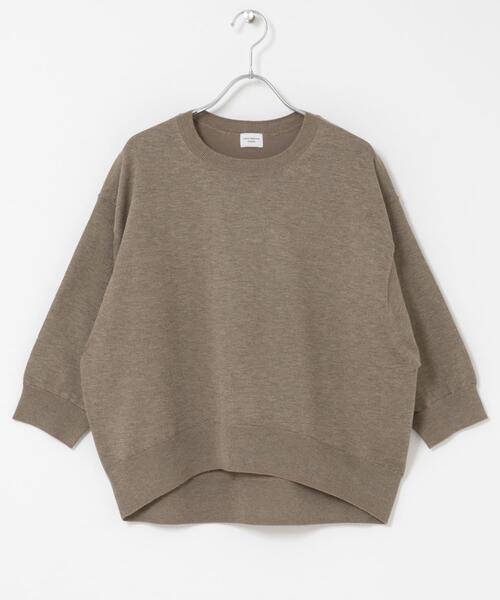 URBAN RESEARCH DOORS（アーバンリサーチドアーズ）の「ウォッシャブルブライトプルオーバー（ニット/セーター・レディース・ライトグレー/チャコールグレー/ブラウン・MEDIUM）」の18枚目の写真