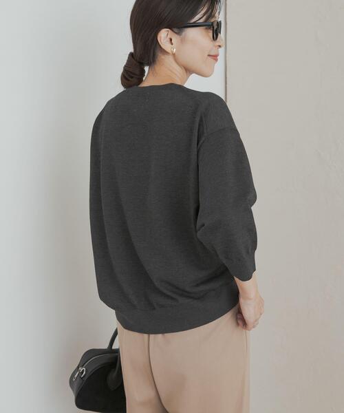 URBAN RESEARCH DOORS（アーバンリサーチドアーズ）の「ウォッシャブルブライトプルオーバー（ニット/セーター・レディース・ライトグレー/チャコールグレー/ブラウン・MEDIUM）」の22枚目の写真