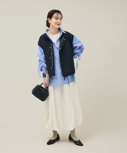 Green　Parks（グリーンパークス）の「ミリタリーベスト（ベスト・レディース・ブラウン/ダークネイビー/カーキ・FREE）」の5枚目の写真