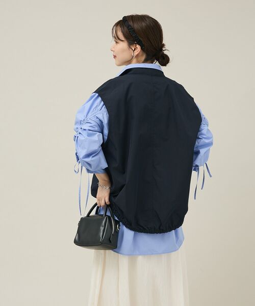 Green　Parks（グリーンパークス）の「ミリタリーベスト（ベスト・レディース・ブラウン/ダークネイビー/カーキ・FREE）」の11枚目の写真