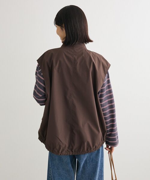 Green　Parks（グリーンパークス）の「ミリタリーベスト（ベスト・レディース・ブラウン/ダークネイビー/カーキ・FREE）」の17枚目の写真