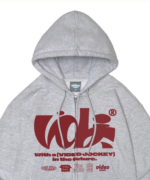 VIDEO JOCKEY／ベーシックロゴZIPパーカー（パーカー）｜Video Jockey