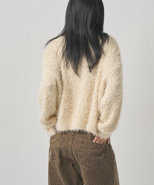 WHO'S WHO gallery(フーズフーギャラリー)の「【WEB限定】HiNTラメニットカーデ(カーディガン/ボレロ・レディース・グレー/アイボリー/ブラック・FREE)」の13枚目の写真