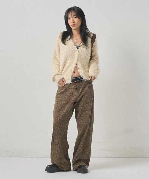 WHO'S WHO gallery(フーズフーギャラリー)の「【WEB限定】HiNTラメニットカーデ(カーディガン/ボレロ・レディース・グレー/アイボリー/ブラック・FREE)」の7枚目の写真