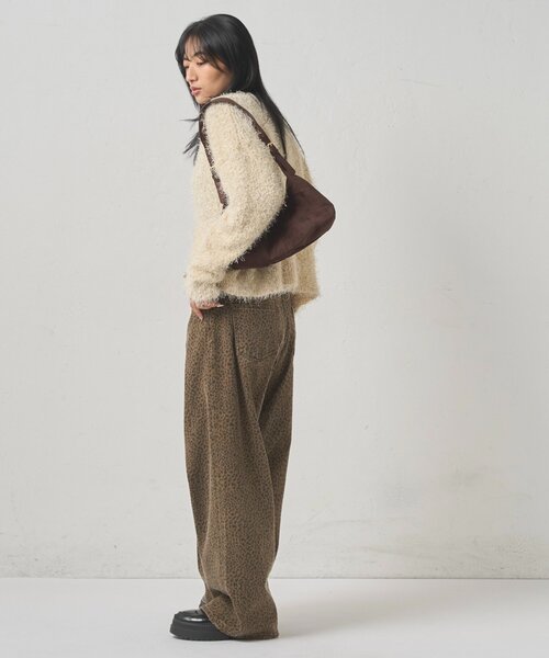 WHO'S WHO gallery(フーズフーギャラリー)の「【WEB限定】HiNTラメニットカーデ(カーディガン/ボレロ・レディース・グレー/アイボリー/ブラック・FREE)」の6枚目の写真