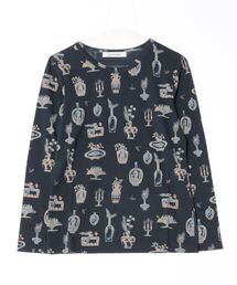 SUPER HAKKA | SUPER　HAKKA×保坂優子　「暮らしを彩る」プリント度甘天竺カットソー(Tシャツ/カットソー)