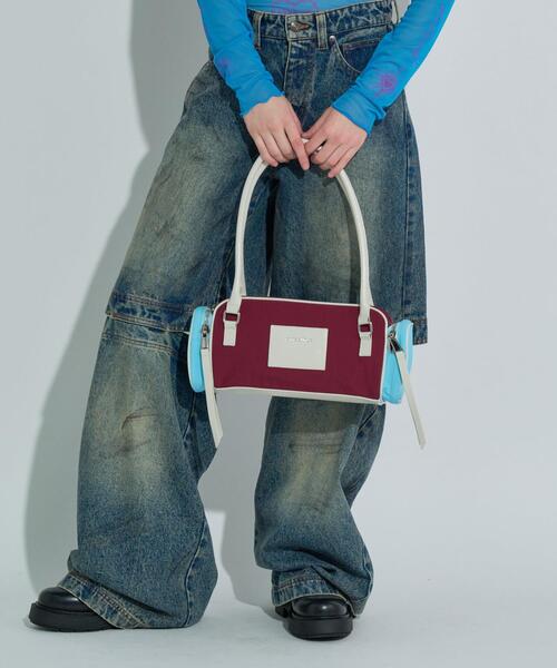 ANNA SUI NYC(アナ スイ エヌ ワイ シー)の「ANNA SUI NYC/アナ スイ エヌワイシー/2トーンカラーナイロンバッグ(トートバッグ・レディース・ワイン/ライム・F)」の13枚目の写真