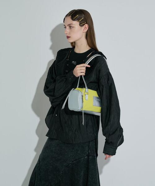 ANNA SUI NYC(アナ スイ エヌ ワイ シー)の「ANNA SUI NYC/アナ スイ エヌワイシー/2トーンカラーナイロンバッグ(トートバッグ・レディース・ワイン/ライム・F)」の19枚目の写真