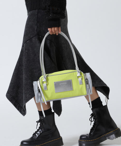 ANNA SUI NYC(アナ スイ エヌ ワイ シー)の「ANNA SUI NYC/アナ スイ エヌワイシー/2トーンカラーナイロンバッグ(トートバッグ・レディース・ワイン/ライム・F)」の21枚目の写真