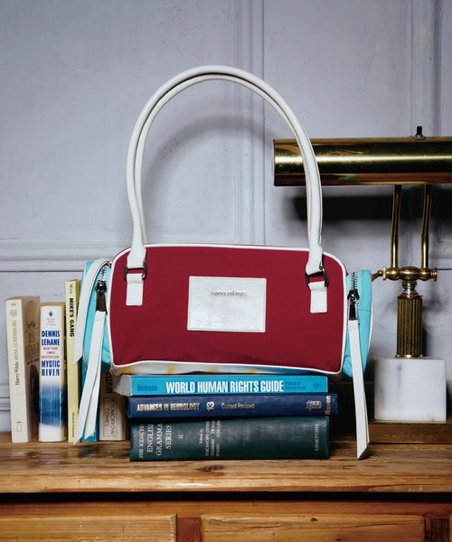 ANNA SUI NYC(アナ スイ エヌ ワイ シー)の「ANNA SUI NYC/アナ スイ エヌワイシー/2トーンカラーナイロンバッグ(トートバッグ・レディース・ワイン/ライム・F)」の1枚目の写真