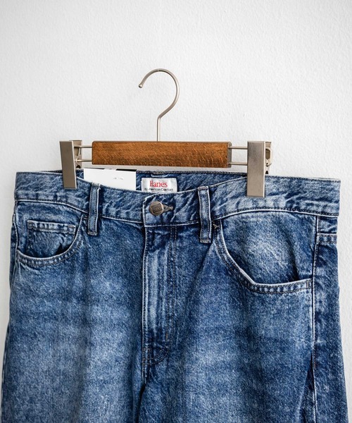 HANES（ヘインズ）の「Hanes ワイドフィット5ポケットテーパードデニムパンツ（デニムパンツ・メンズ・ライトブルー/ブルー/ネイビー・S/M/L/LL）」の20枚目の写真