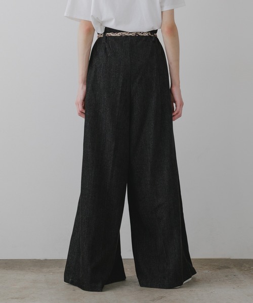 AO2(アオズ)の「Leopard-print belted wide-leg pants / レオパード柄ベルト付き ワイドパンツ(その他パンツ・レディース・ブラウン/ブラック・FREE)」の19枚目の写真