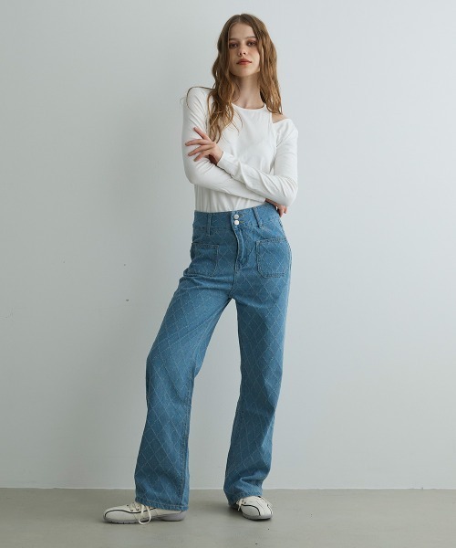 Mirette(ミレット)の「ショルダースリットロンT / Shoulder Slit Long Sleeve Tee(Tシャツ/カットソー・レディース・ブラック/オリーブ/ホワイト・FREE)」の13枚目の写真