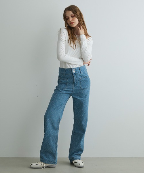 Mirette(ミレット)の「ショルダースリットロンT / Shoulder Slit Long Sleeve Tee(Tシャツ/カットソー・レディース・ブラック/オリーブ/ホワイト・FREE)」の15枚目の写真
