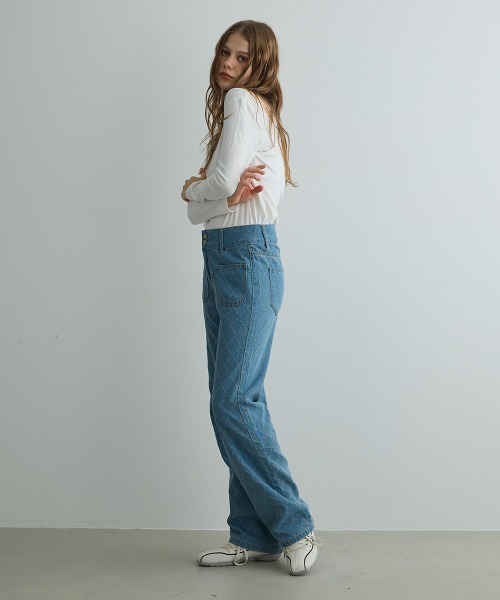Mirette(ミレット)の「ショルダースリットロンT / Shoulder Slit Long Sleeve Tee(Tシャツ/カットソー・レディース・ブラック/オリーブ/ホワイト・FREE)」の16枚目の写真