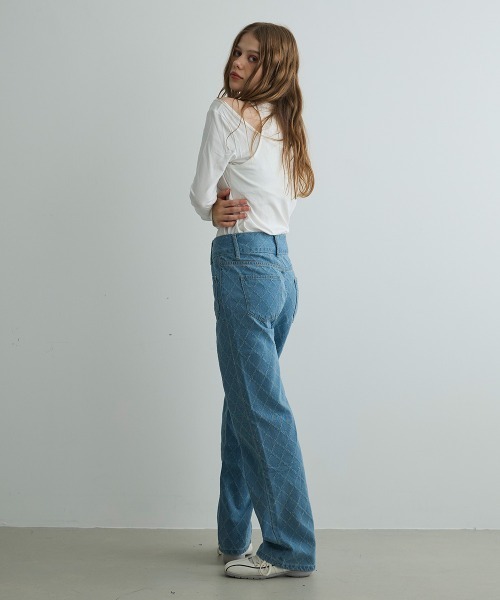 Mirette(ミレット)の「ショルダースリットロンT / Shoulder Slit Long Sleeve Tee(Tシャツ/カットソー・レディース・ブラック/オリーブ/ホワイト・FREE)」の17枚目の写真