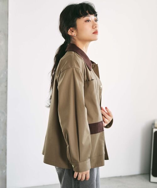 STRATA(エストラータ)の「2wayカラーハンティングジャケット 【低身長・小柄女性】(その他アウター・レディース・ブラウン/ベージュ・ONE SIZE)」の15枚目の写真