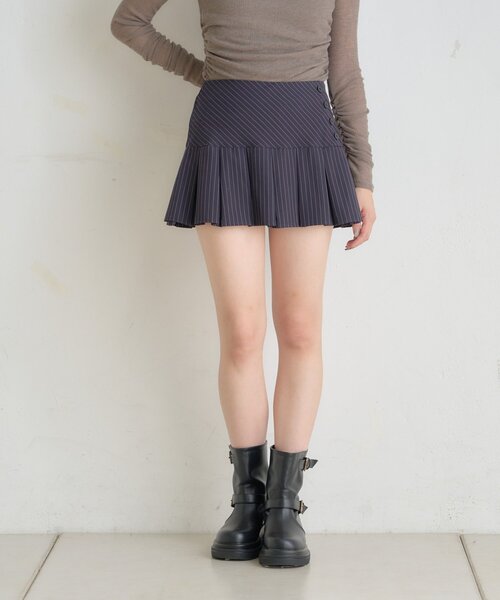 mline（エムライン）の「[mline]ストライプスカート（スカート・レディース・ネイビー/グレー・2/1）」の17枚目の写真