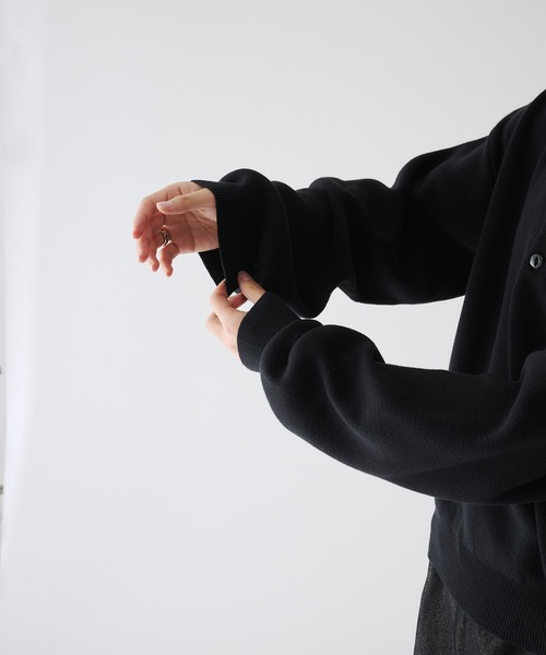 selle glant（セレグランテ）の「MILANO RIB HENLEY NECK KNIT/ミラノリブヘンリーネックニット（ニット/セーター・メンズ・ブラック/アイボリー/グレー/ブルー・SMALL/MEDIUM/LARGE）」の20枚目の写真