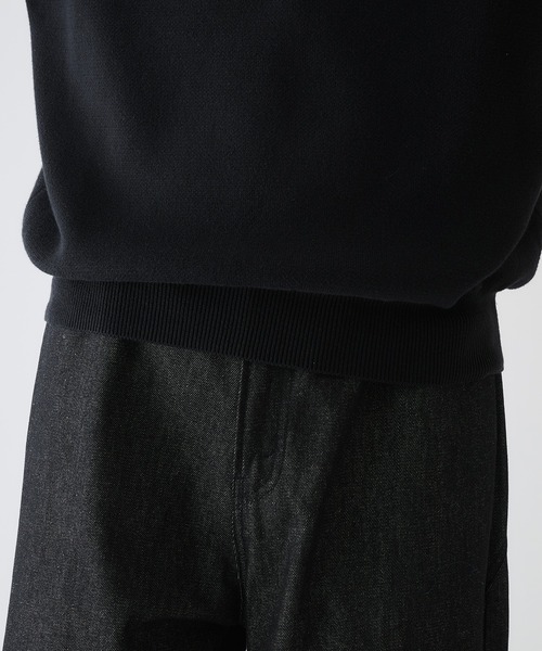 selle glant（セレグランテ）の「MILANO RIB HENLEY NECK KNIT/ミラノリブヘンリーネックニット（ニット/セーター・メンズ・ブラック/アイボリー/グレー/ブルー・SMALL/MEDIUM/LARGE）」の17枚目の写真