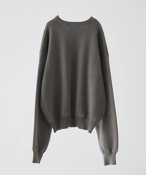 selle glant（セレグランテ）の「MILANO RIB HENLEY NECK KNIT/ミラノリブヘンリーネックニット（ニット/セーター・メンズ・ブラック/アイボリー/グレー/ブルー・SMALL/MEDIUM/LARGE）」の9枚目の写真