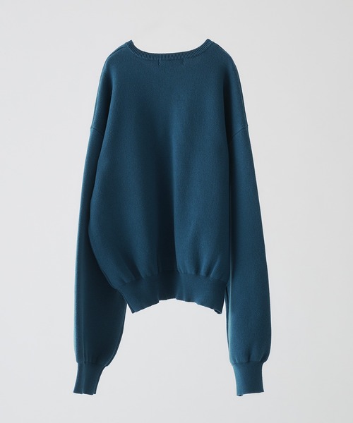 selle glant（セレグランテ）の「MILANO RIB HENLEY NECK KNIT/ミラノリブヘンリーネックニット（ニット/セーター・メンズ・ブラック/アイボリー/グレー/ブルー・SMALL/MEDIUM/LARGE）」の7枚目の写真
