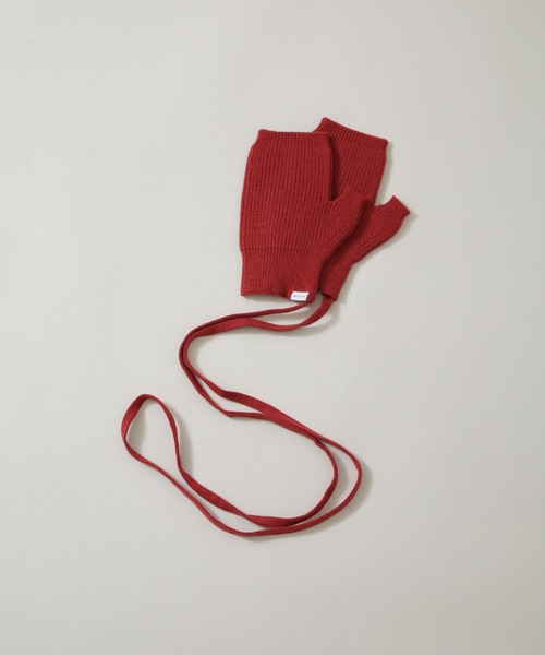 NANO universe（ナノユニバース）の「｢NJ/CLUB｣ ウールブレンド ハンドウォーマー（手袋・メンズ・グレー/レッド/ネイビー・FREE）」の3枚目の写真