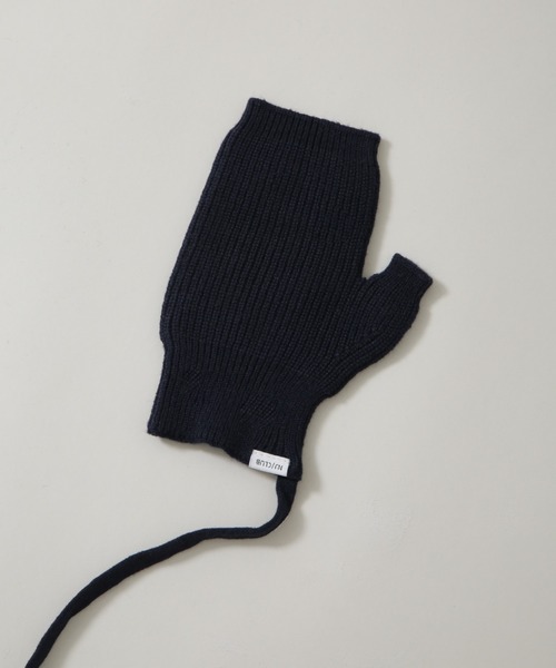 NANO universe（ナノユニバース）の「｢NJ/CLUB｣ ウールブレンド ハンドウォーマー（手袋・メンズ・グレー/レッド/ネイビー・FREE）」の4枚目の写真
