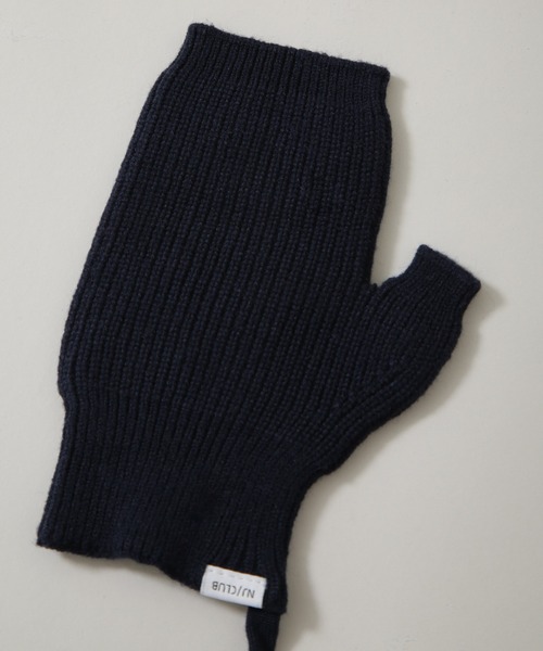 NANO universe（ナノユニバース）の「｢NJ/CLUB｣ ウールブレンド ハンドウォーマー（手袋・メンズ・グレー/レッド/ネイビー・FREE）」の7枚目の写真