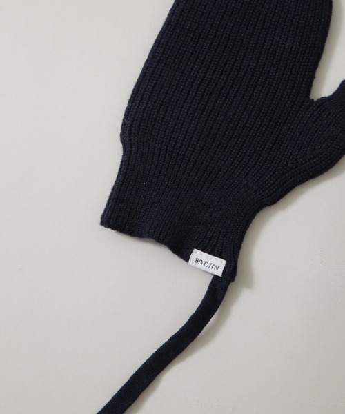 NANO universe（ナノユニバース）の「｢NJ/CLUB｣ ウールブレンド ハンドウォーマー（手袋・メンズ・グレー/レッド/ネイビー・FREE）」の9枚目の写真