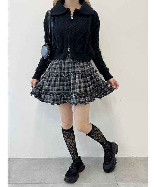 PHILLY(フィリー)の「チェックフリルミニスカート(スカート・レディース・ブラウン/ブラック・FREE)」の14枚目の写真