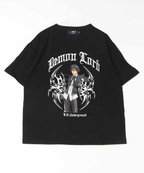 ＪＵＧＬＡＮＳ（ユグランス）の「【P.N.UNDERGROUND/ピー.エヌ アンダーグラウンド】ディアブロダメージTEE（Tシャツ/カットソー・メンズ・ホワイト/ブラック/グレー・L/M）」の2枚目の写真