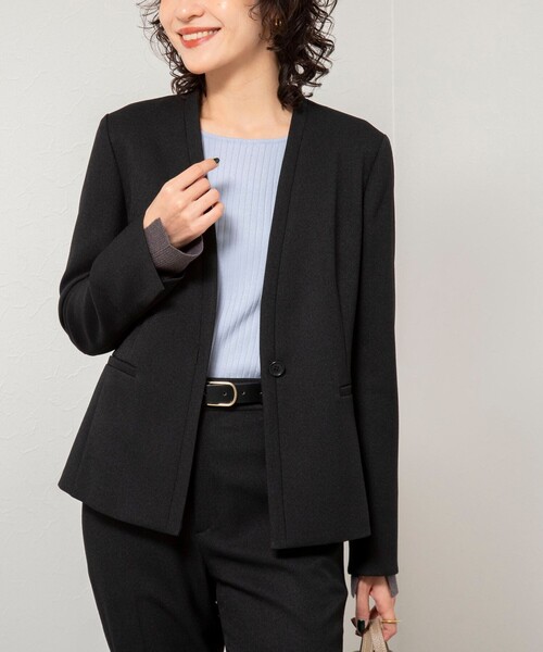 新品 24ss ノーリーズ ソフィー ノーカラー ジャケット NOLLEY'S 新品 24ss ノーリーズ ソフィー ノーカラー ジャケット NOLLEY'S ノー