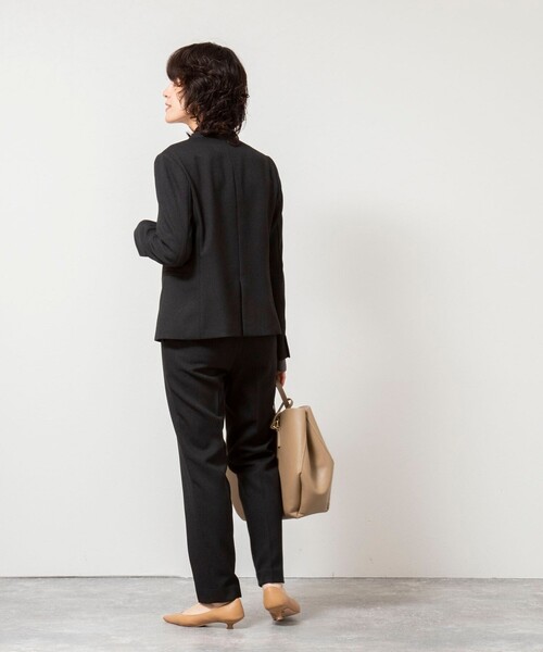 NOLLEY’S Sophi(ノーリーズソフィ)の「《セットアップ対応》ウォッシャブルウール調ノーカラージャケット(ノーカラージャケット・レディース・ネイビー/ベージュ系その他3/ブラック・36/38/40)」の7枚目の写真