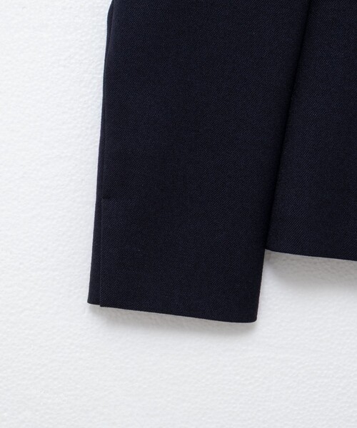 セール】《セットアップ対応》ウォッシャブルウール調ノーカラー