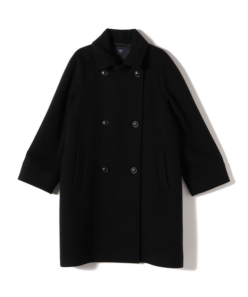 SHIPS Colors:SUPER100 ラグランスリーブ ダブルボタン コート
