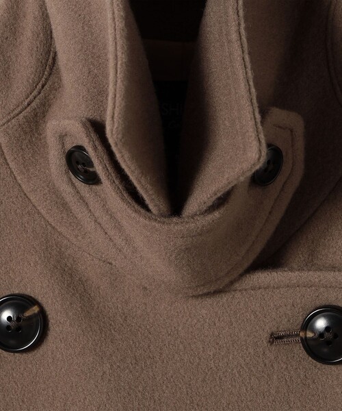 SHIPS Colors:SUPER100 ラグランスリーブ ダブルボタン コート