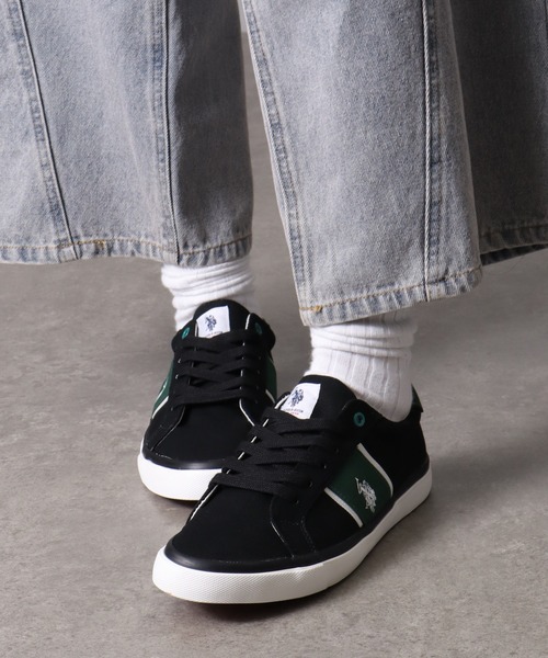 U.S. POLO ASSN.(ユーエスポロアッスン)の「【U.S. POLO ASSN./ユーエスポロアッスン】ワンポイント コートソールスニーカー(スニーカー・メンズ・ホワイト/ブラック・25.5cm/26.5cm/27.5cm/25.0cm/26.0cm/27.0cm/28.0cm)」の6枚目の写真